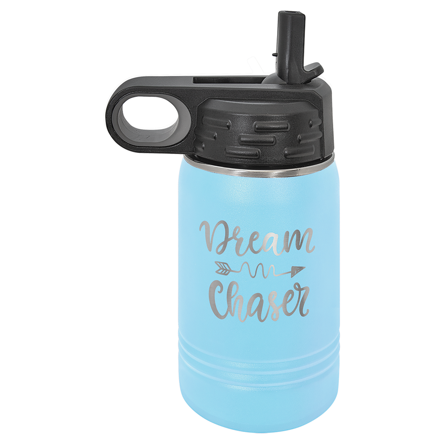 Polar Camel 12 oz. Vacuum Insulated Water Bottle with Lid and Flip up Straw
